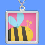 Bumblebee Square Necklace necklaces
