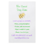 Bumblebee theme child care flyer