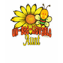 Bumblebee Unbelievable Aunt t-shirts