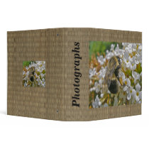 Bumblebee With Pollen Baskets Binder by CarolsCamera Bumblebee With Pollen Baskets Binder