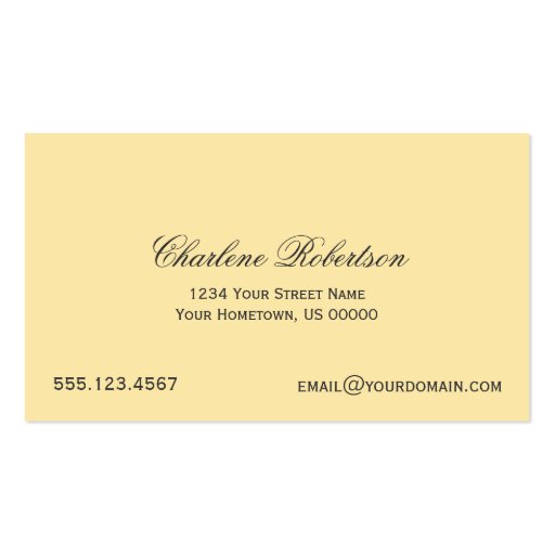 Bumblebees Flowers Gardens Business Card Template (back side)