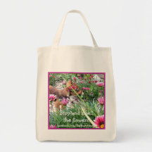 Bumblesnot totebag: The Wee One/Flowers