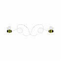 Bumbling Bumble Bees Ornament photo sculptures