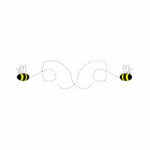 Bumbling Bumble Bees Ornament photo sculptures