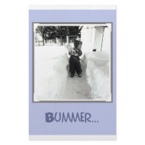 Bummer Boy with Snow Shovel Stationery Design