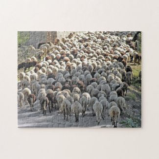 "Bummer" tricky sheeps bottoms jigsaw puzzle
