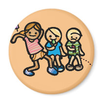 bummin' around button. magnets