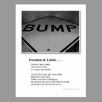 BUMP: FREEDOM & LIMITS postcards