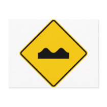 Bump Highway Sign (Picture) postcards