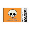 Bump In The Night Skull postage by halloween4you Bump In The Night Skull postage
