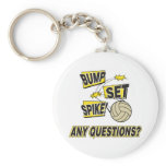 Bump Set Spike Volleyball Gift keychains