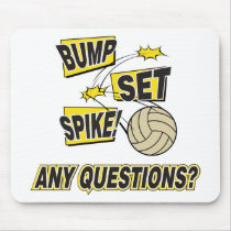 Bump Set Spike Volleyball Gift Mouse Mats