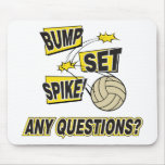 Bump Set Spike Volleyball Gift Mouse Mats