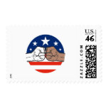 Bump Unity Black and White America Postage
