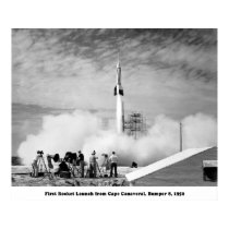 Bumper 8, First Rocket Launch from Cape Canaveral posters