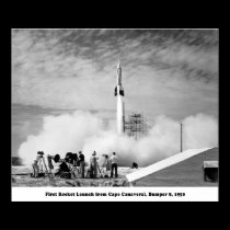 Bumper 8, First Rocket Launch from Cape Canaveral posters