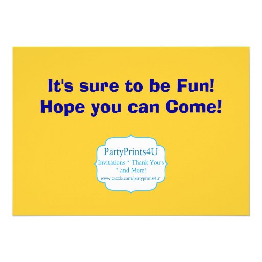 Bumper Cars, Carnival Circus Birthday Party Invitations