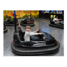 Bumper Cars Postcard