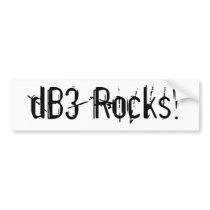 bumper for yur dumper - black on white bumper stickers