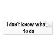 Bumper Sticker