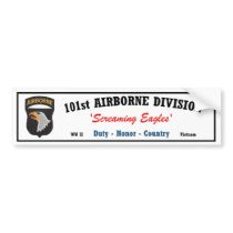 Bumper Sticker - 101st Airborne Division Vietnam bumper stickers by jerryberry Bumper Sticker - 101st Airborne Division Vietnam bumper stickers