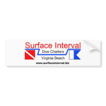 Bumper Sticker #1, Surface Interval Charters, INC bumper stickers