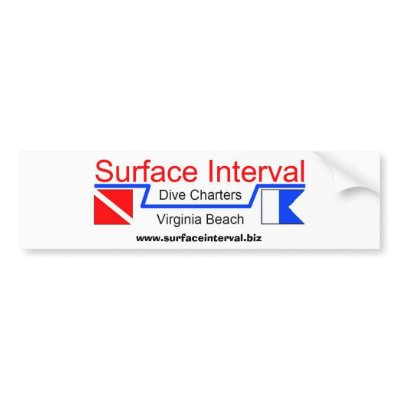Bumper Sticker #1, Surface Interval Charters, INC by Surface_Interval