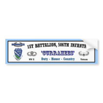 Bumper.Sticker - 1st Battalion, 506th Inf. Vietnam bumper stickers by jerryberry Bumper.Sticker - 1st Battalion, 506th Inf. Vietnam bumper stickers