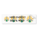 BUMPER sticker about Solar & Wind ENERGY bumper stickers by SolarWindPower BUMPER sticker about Solar & Wind ENERGY bumper stickers