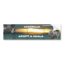 Bumper Sticker ADOPT A KOALA AUSTRALIA bumper stickers