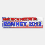 Bumper Sticker - America Needs Mitt (Flag)