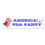 Bumper Sticker-AMERICAN TEA PARTY bumper stickers