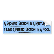 Bumper Sticker - Anti-Smoking bumper stickers