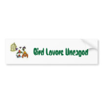 Bumper Sticker Bird Lovers Uncaged