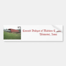 Bumper Sticker Bridges of Madison, County