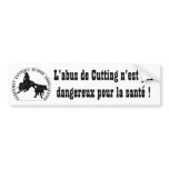 Bumper Sticker Cabernet CHA Blanc Bumper Abus Noir