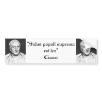 Bumper Sticker : Cicero on Law
