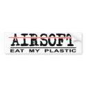 Bumper Sticker- Eat Plastic! bumper stickers by lancer525 Bumper Sticker- Eat Plastic! bumper stickers