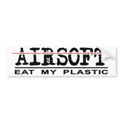Bumper Sticker- Eat Plastic! by lancer525
