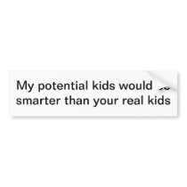 Bumper sticker for an ego game bumper stickers
