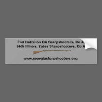 Bumper Sticker for Georgia Sharpshooters 2 bumper stickers by hcove06 Bumper Sticker for Georgia Sharpshooters 2 bumper stickers
