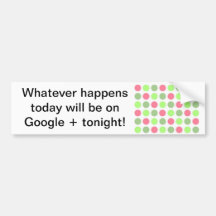 bumper sticker for google+