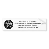Bumper sticker for Witches