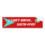 Bumper Sticker Fun Vintage Camper Speed Limitation