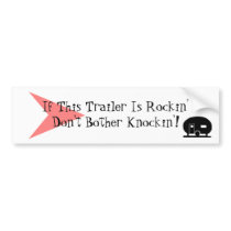 Bumper Sticker Fun Vintage Camper TT Humor