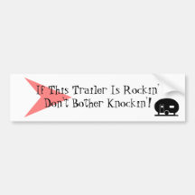 Bumper Sticker Fun Vintage Camper TT Humor