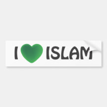Bumper sticker - I love Islam