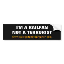 Bumper Sticker - I'm a Railfan