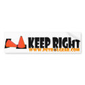 Bumper Sticker: Keep Right bumper stickers