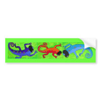 Bumper Sticker - Lizards in sunglasses bumper stickers by rlwinkelmann Bumper Sticker - Lizards in sunglasses bumper stickers